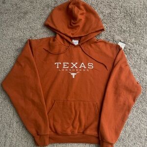 Texas Longhorns embroidered on Champion Hoodie size small brand new with no tags
